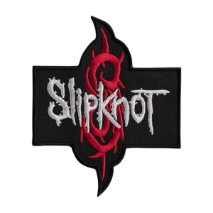 SLIPKNOT [black outline] - Logo [iron on] -- Embroidered Patch