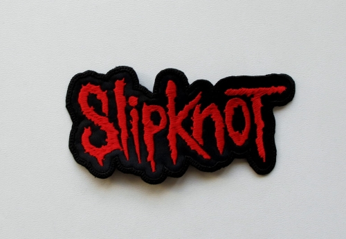 SLIPKNOT - Logo Red -- Embroidered Patch.JPG
