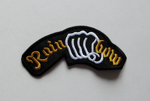 RAINBOW - Logo Fist -- Embroidered Patch.JPG