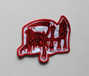 Naszywka Haftowana DEATH - White Logo