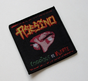 ASESINO - Corridos De Muerte [black outline] -- Woven Patch