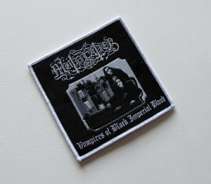 MUTIILATION - Vampires of Black Imperial Blood [white outline] -- Woven Patch