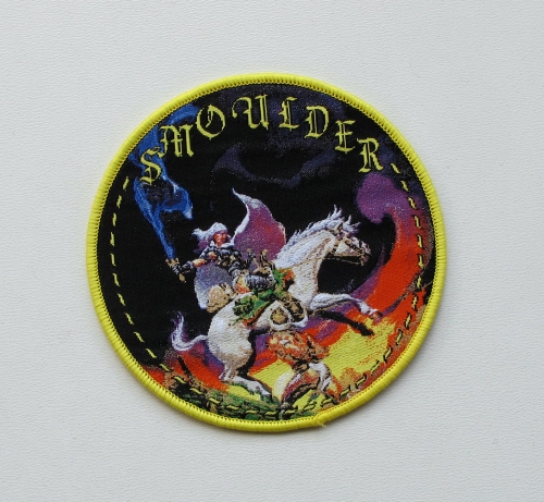 SMOULDER - Times of Obscene Evil and Wild Daring -- Woven Patch.JPG