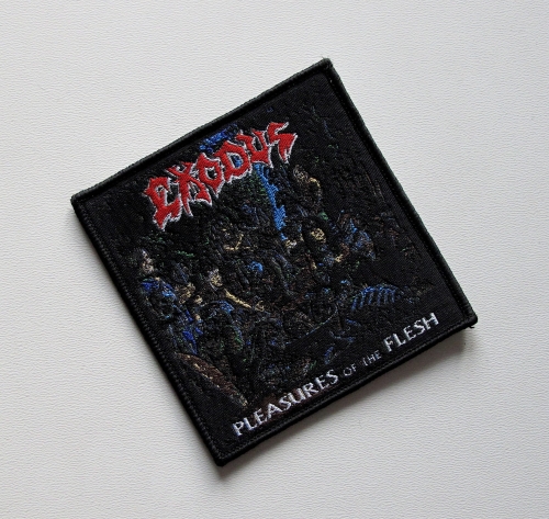 EXODUS - Pleasures Of The Flesh -- Woven Patch.JPG