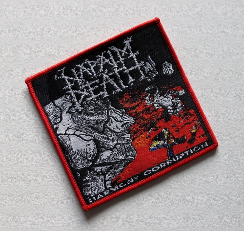 NAPALM DEATH - Harmony Corruption -- Woven Patch.JPG