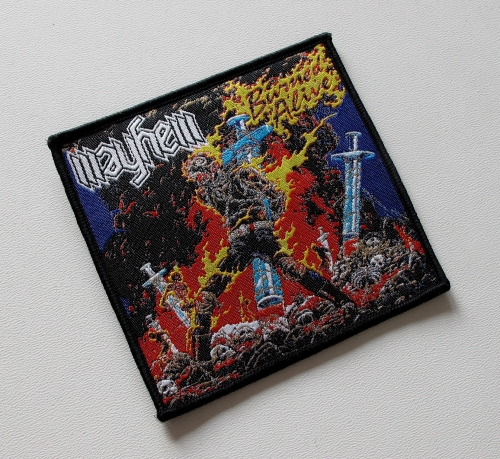MAYHEM - Burned Alive -- Woven Patch.JPG