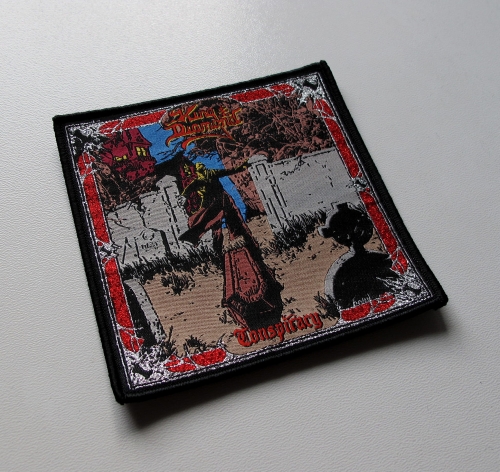 KING DIAMOND - Conspiracy [black outline] -- Woven Patch.JPG