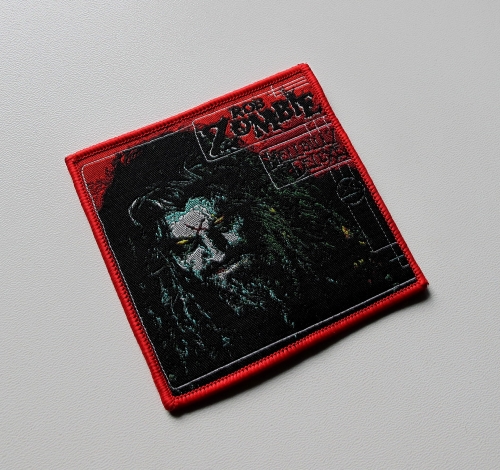 ROB ZOMBIE - Hellbilly Deluxe [red outline] -- Woven Patch.JPG
