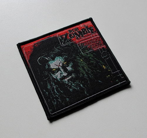ROB ZOMBIE - Hellbilly Deluxe [black outline] -- Woven Patch.JPG