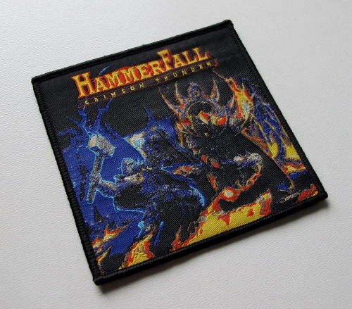 HAMMERFALL - Crimson Thunder -- Woven Patch.JPG