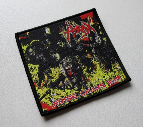HIRAX - Noise Chaos War [black outline] -- Woven Patch.JPG