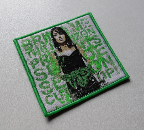 BRING ME THE HORIZON - Suicide Season Cut Up [green outline] -- Woven Patch.JPG