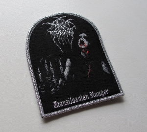 DARKTHRONE - Transilvanian Hunger [silver outline] -- Woven Patch