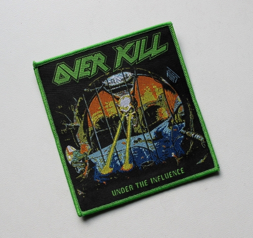 OVERKILL - Under The Influence -- Woven Patch.JPG