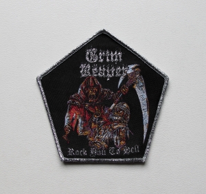 GRIM REAPER - Rock You To Hell -- Woven Patch