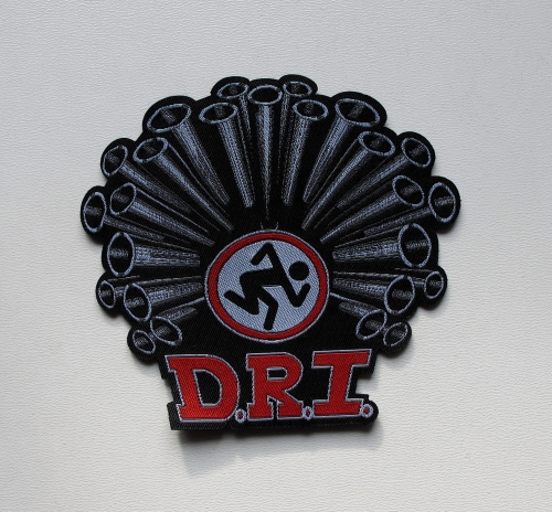 D.R.I. - Dirty Rotten Imbeciles [Laser Cut] -- Woven Patch.JPG