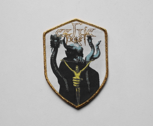 CELTIC FROST - To Therion [golden outline] -- Woven Patch.JPG