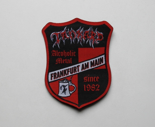 TANKARD - Alcoholic Metal [Laser Cut] -- Woven Patch.JPG