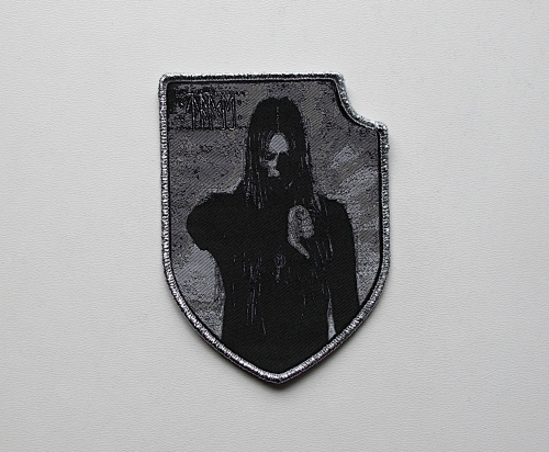 TAAKE - Hordalands Doedskvad [silver outline] -- Woven Patch.JPG