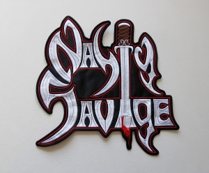 NASTY SAVAGE - Sword Logo -- Embroidered Backpatch