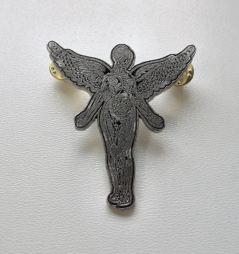 NIRVANA - In Utero -- metal pin.JPG