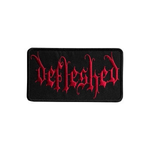 Naszywka DEFLESHED - LOGO BLACK [termiczna]  