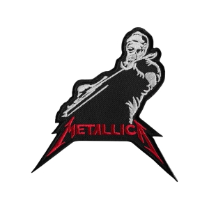 METALLICA - JAMES HETFIELD WHITE [iron on] -- Embroidered Patch
