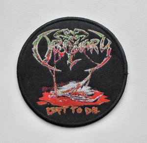 OBITUARY - Left to Die [black] -- Woven Patch  
