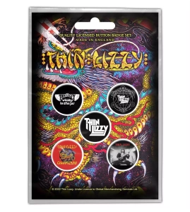 THIN LIZZY - CHINATOWN -- Badges [5 Pack]  