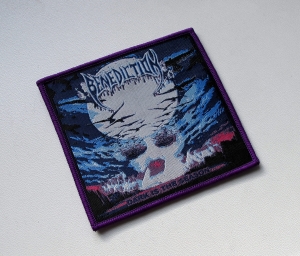 Naszywka BENEDICTION - Dark Is the Season [purple outline] 