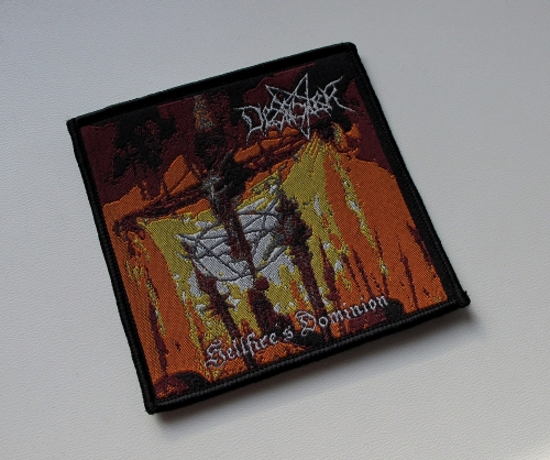 DESASTER - Hellfire’s Dominion -- Woven Patch.JPG
