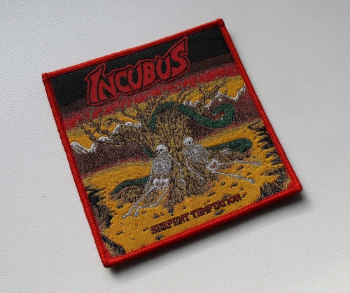 INCUBUS - Serpent Temptation [red outline] -- Woven Patch.JPG