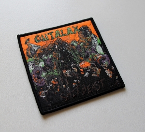 GUTALAX - Shit Beast [black outline] -- Woven Patch