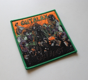 GUTALAX - Shit Beast [green outline] -- Woven Patch