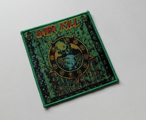 OVERKILL - Horrorscope [green outline] -- Woven Patch.jpg