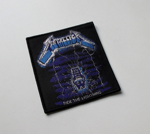METALLICA - Ride The Lightning -- Woven Patch.JPG