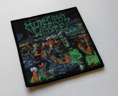 MUNICIPAL WASTE - The Art of Partying -- Woven Patch.JPG