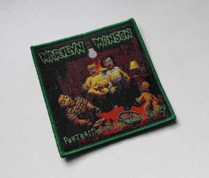 Naszywka MARILYN MANSON - Portrait Of An American Family [green outline]