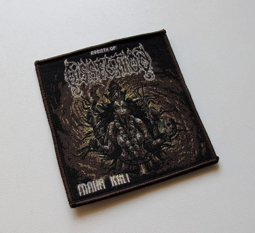DISSECTION - Maha Kali [brown outline] -- Woven Patch.JPG