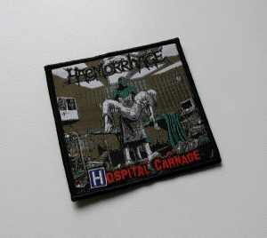 Naszywka HAEMORRHAGE - Hospital Carnage [black outline]
