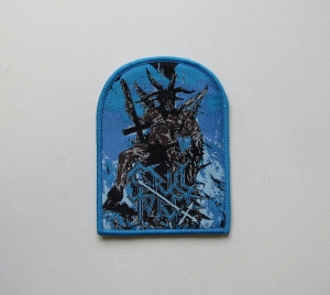 CRUEL FORCE - The Rise Of Satanic Might [blue outline] -- Woven Patch