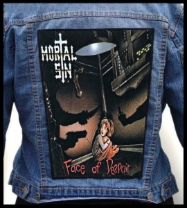 MORTAL SIN - Face of Despair -- Backpatch