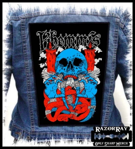 KHEMMIS - Skull -- backpatch back patch.jpg