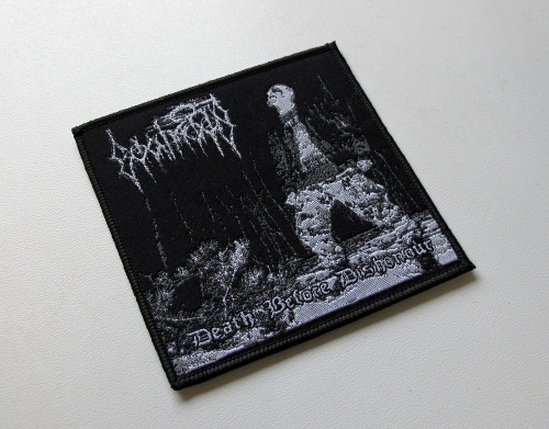 GOATMOON - Death Before Dishonour [black outline] -- Woven Patch.JPG