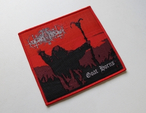 Naszywka NOKTURNAL MORTUM - Goat Horns [red outline]