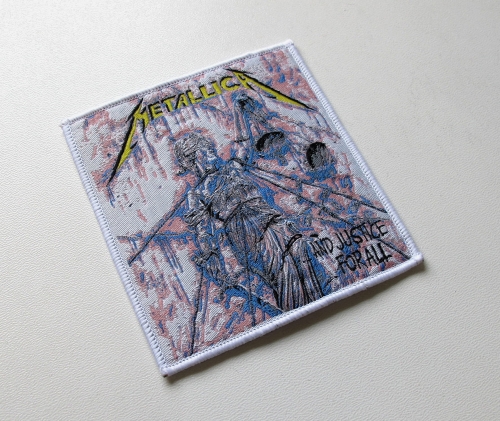 METALLICA - ...And Justice for All [white outline] -- Woven Patch.JPG