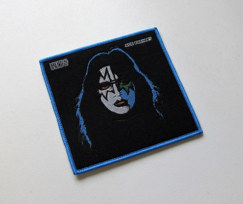 KISS - Ace Frehley (Solo Album) [blue outline] -- Woven Patch.JPG