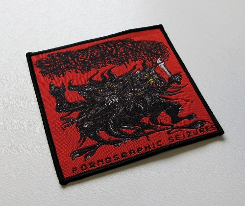 SANGUISUGABOGG - Pornographic Seizures [black outline] -- Woven Patch.JPG