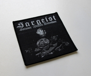 SARGEIST - Satanic Black Devotion [black outline] -- Woven Patch