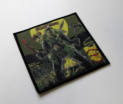 FRIGHTMARE - Bringing Back the Bloodshed [black outline] -- Woven Patch.JPG